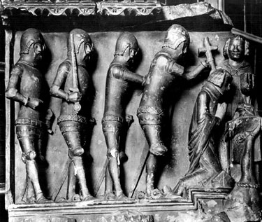 Beauchief Abbey Alterpiece depicting the murder of St Thomas a Becket